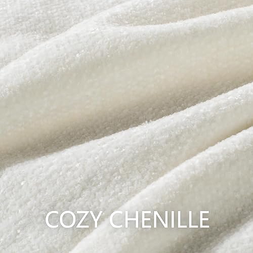 Miniatura 2 de LONG CREATE Manta de felpilla para sofá, 50 x 60 pulgadas, manta suave y acogedora con borlas con flecos para cama, sofá, silla, manta decorativa de