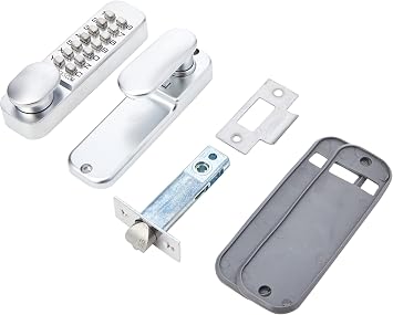 Codelocks 0155 SG CL155 Mortice Latch Mechanical Lock, Silver Grey