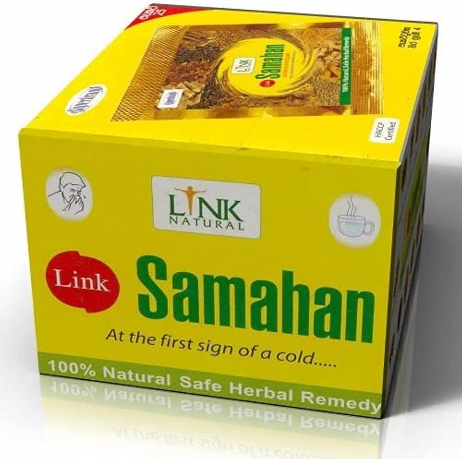 SIRIMAL IMPORT AND EXPORT 30PCS Link SAMAHAN Natural Herbal Ayurvedic Drink 4g Packets 30 PCS