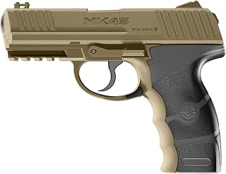 Crosman MK45 Semi-Auto CO2 BB Pistol - .177 Cal - 480 FPS - Tan | Co2 Powered Action - Semi-Auto Firing - Tan And Black Finish