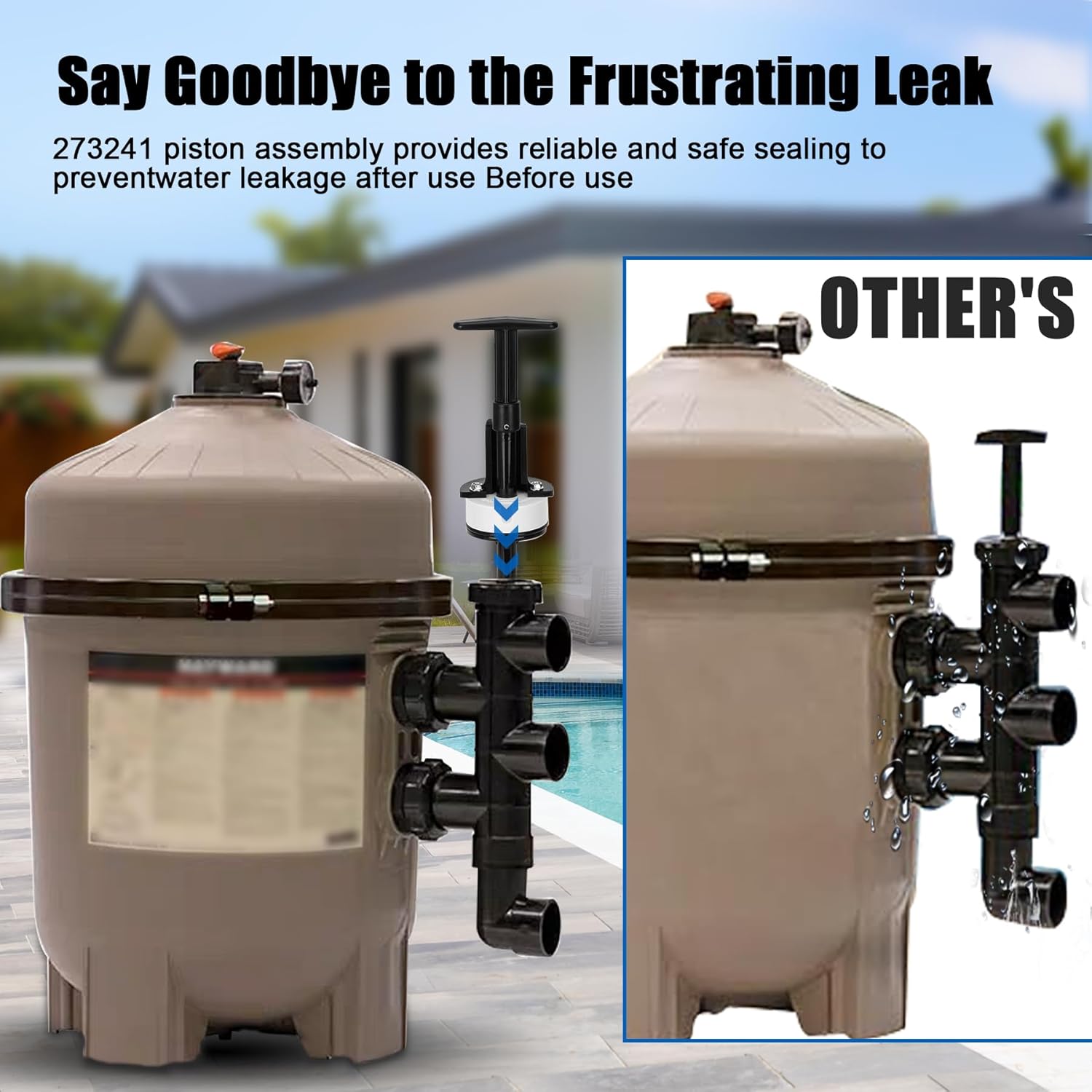 273241 For Pentair Pool and Spa Multiport Valve PVC Slide Valve