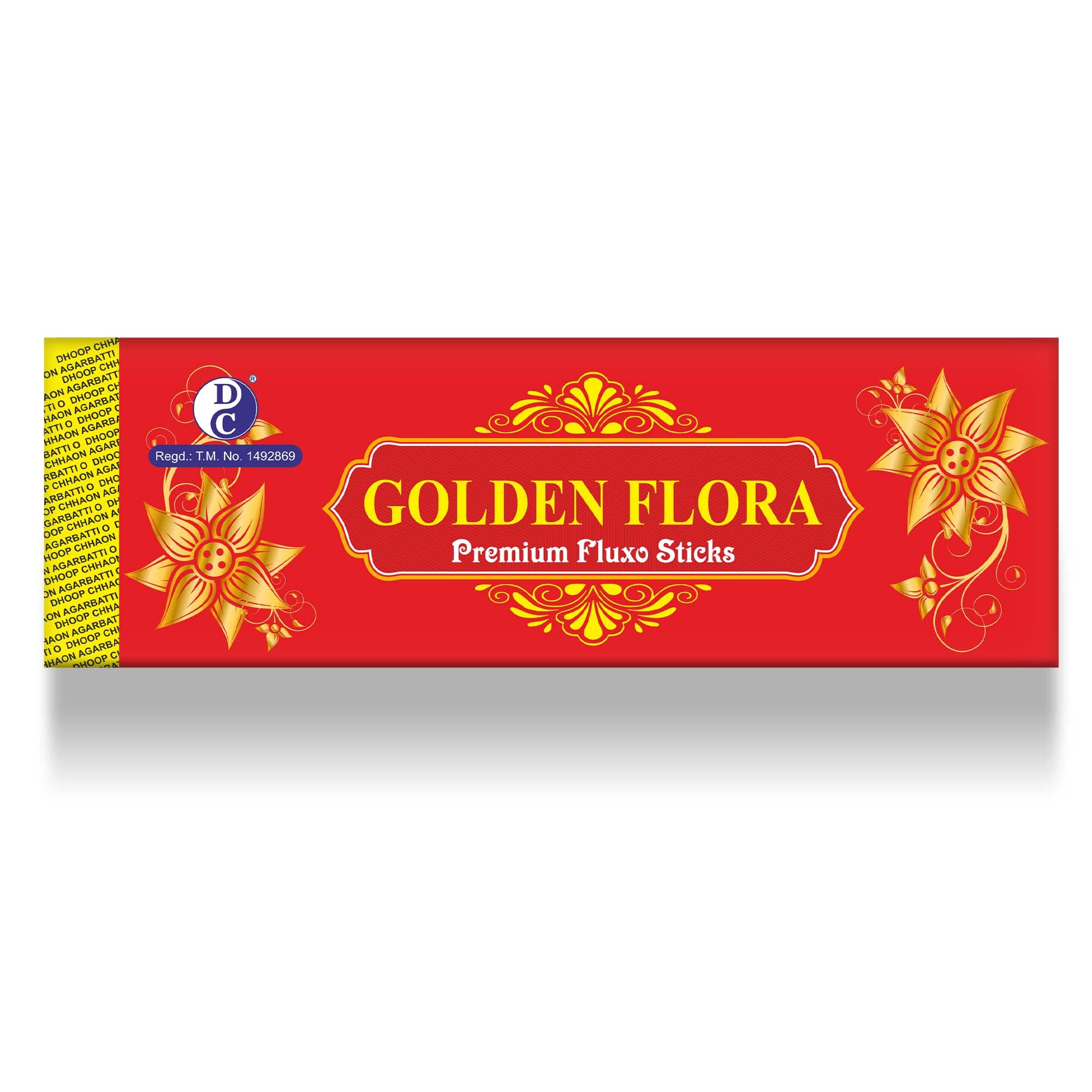 Golden Flora Premium Fluxo Sticks – Natural Masala Agarbatti for Puja & Meditation – Luxury Floral Incense Sticks for Home Fragrance (Long Lasting, Clean Burning) - 250g Pack.