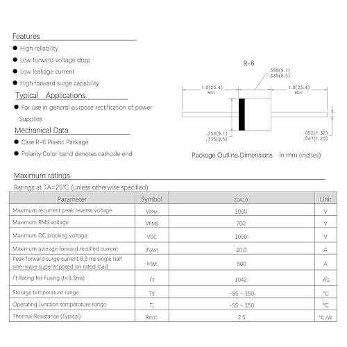 Miniatura 23 de 35 PCS 1N5349B 5W 12V Zener Diodo 5349 5Watt 12Volt Diodos de potencia automotriz diodos unidireccionales DO-201AD paquete