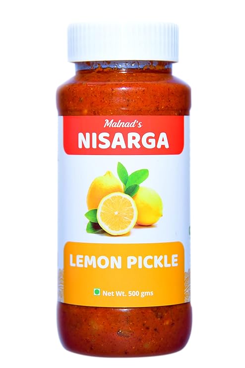 MALNAD'S NISARGA Lemon Pickle 500 GMS|NIMBE UPPINKAYI |????? ??????????