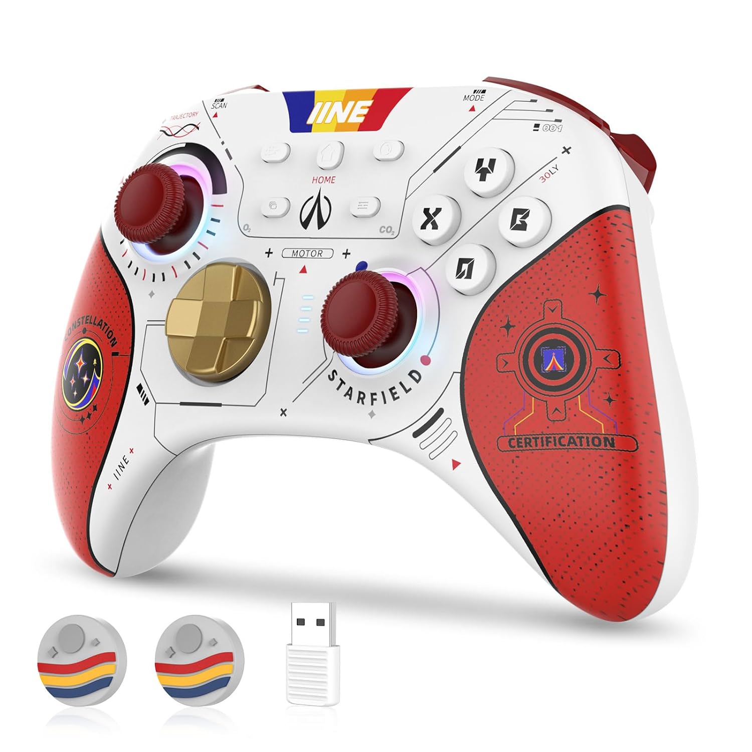 IINE Switch Pro Controller with Hall Effect Joystick/Trigger, (No Drift) Wireless Switch Controllers for PC/Switch/Steam/Tablet/Phone, Switch Remote Gamepad with NFC/Mtion Sense/Macro/Wake-up/Rumble