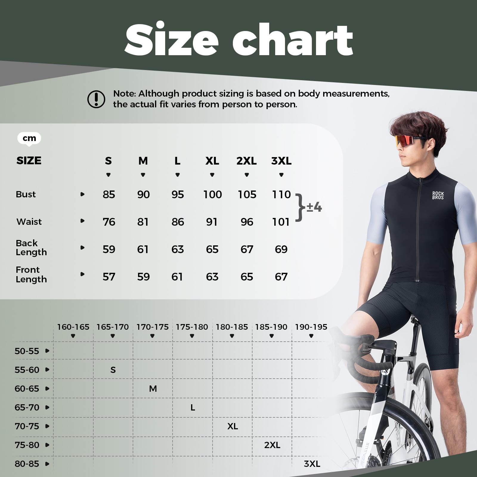 ROCKBROS Kurzarm Fahrradtrikot Herren Radtrikot Schnelltrocken Atmungsaktive Radshirt T-Shirt für Männer Sommer MTB Rennrad