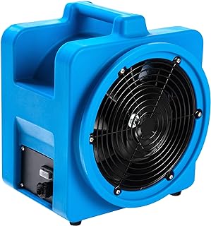 MOUNTO 8-Inch Axial Blower High-Pressure Mini Industrial Fan, 1100CFM - Durable 1/3HP Sealed Motor for Efficient Air Circulation and Ventilation