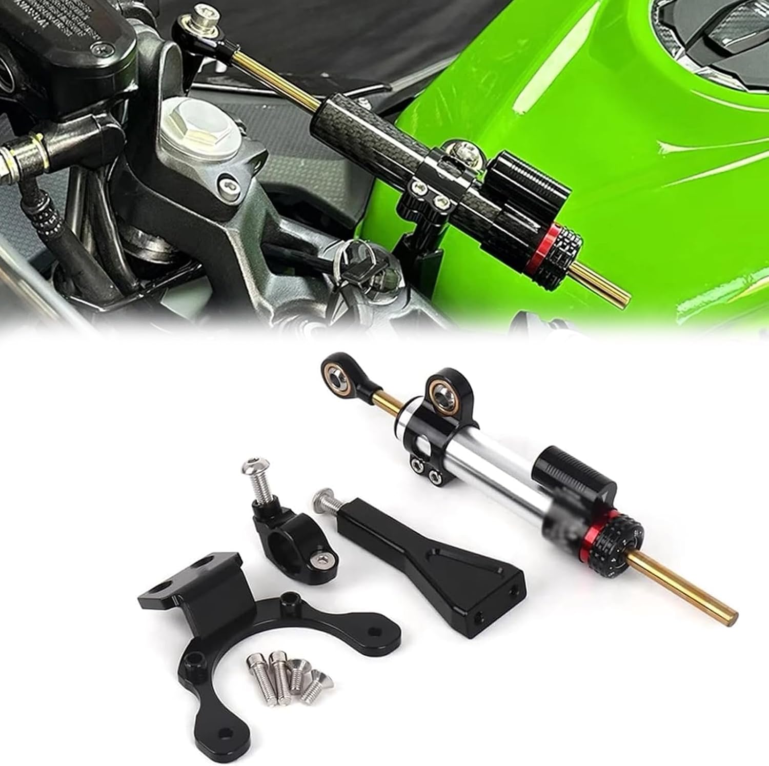 FOR Z 900 Z900 z900 2026 2025 2024 2023-2020 2021 Brand New Motorcycle Accessories CNC Steering Damper Stabilizer Bracket Mounting Kit (B)
