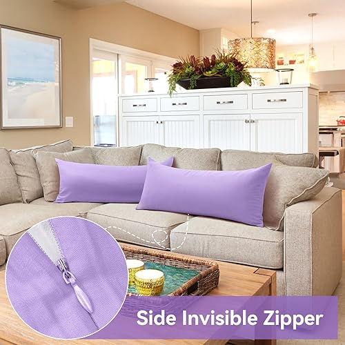 Vista 413 de Thmyo Paquete de 2 fundas de almohada cuadradas decorativas de algodón, fundas de almohada de sublimación en blanco, fundas de cojín blancas