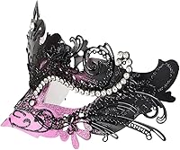 Vista 6 de Hoshin - Máscara para baile de máscaras, decoraciones de Mardi Gras, máscaras venecianas para mujer