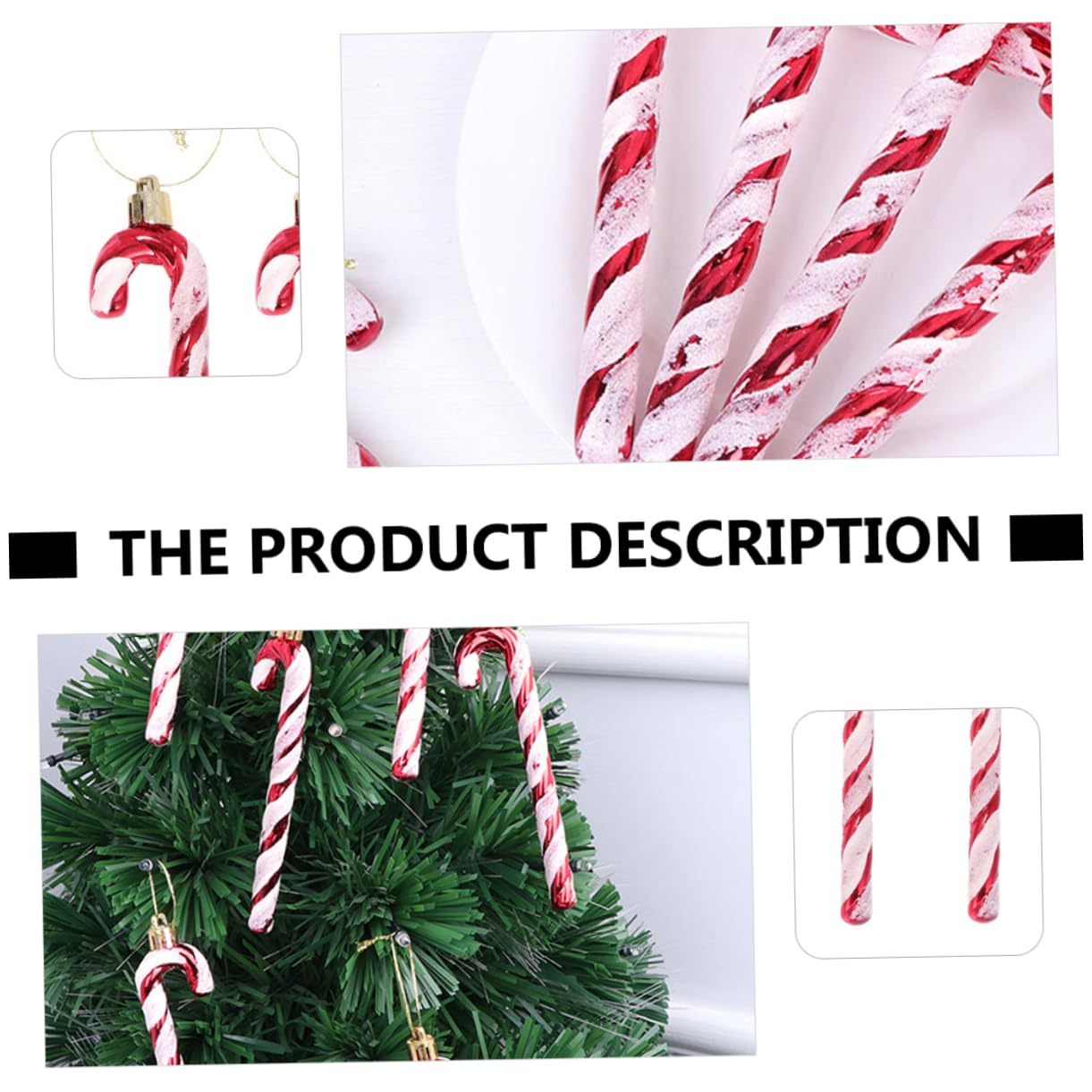 Cabilock 30piezas Adornos Colgantes De Bastón De Navidad Decoraciones para Árbol De Navidad Accesorios Festivos para Decorar Hogares y Fiestas