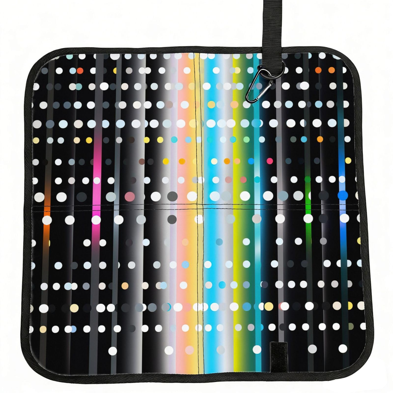 YGLHBDPBF Rainbow Dot1 Print Camping seat cushion,Foldable Sitting Pads,Save Backpack Space for Hiking