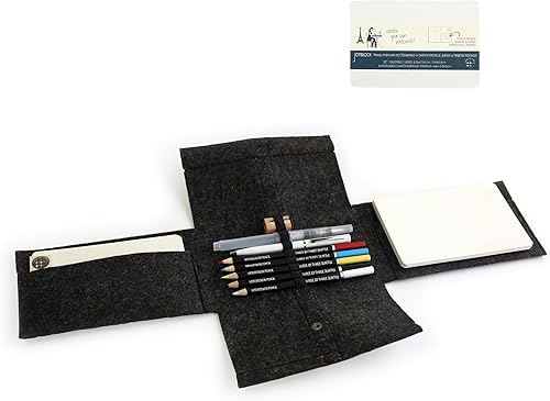 Miniatura 7 de Three by Three Seattle jOTBLOCK - Juego de lápices de acuarela de viaje crea postales artísticas, 12 postales en blanco, 5 lápices de acuarela,