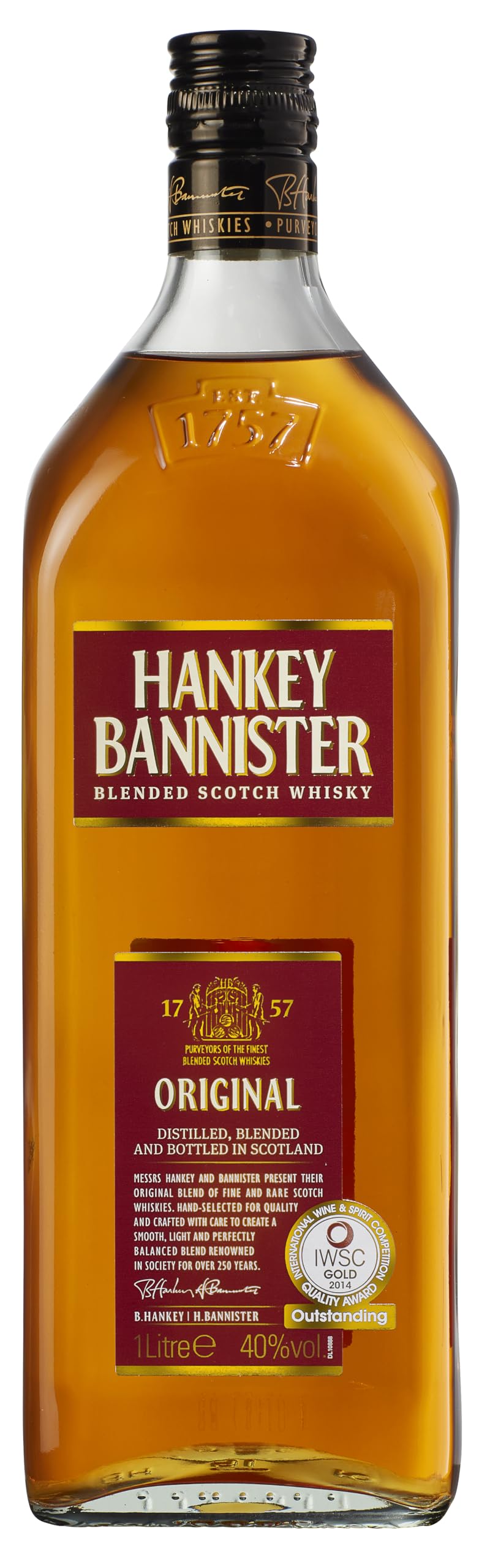 Hankey Bannister Standard Blend Scotch Whisky, 70 cl