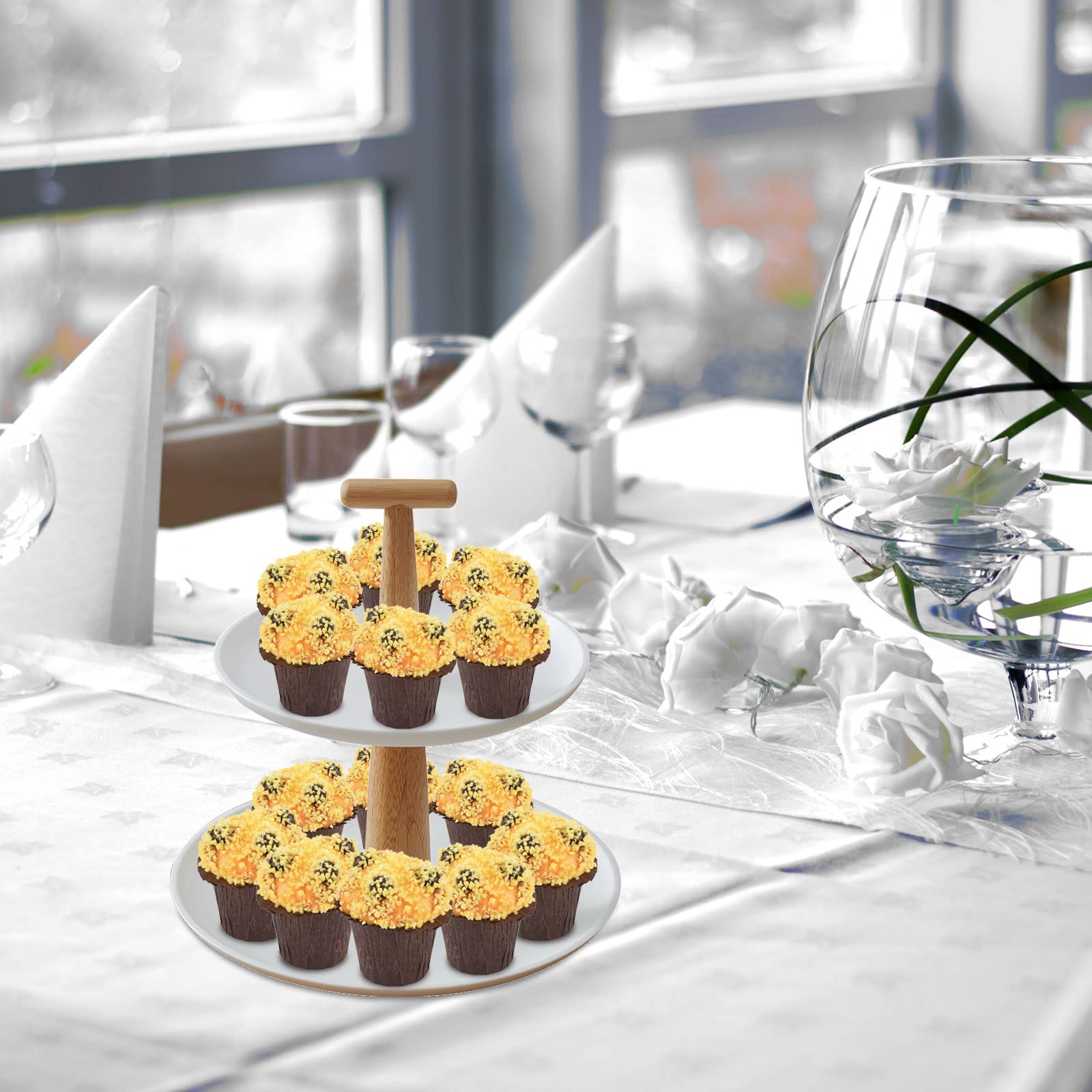 6 Cupcake Finti Per Decorazione - Perfetti Per Feste E Matrimoni - Foto 10