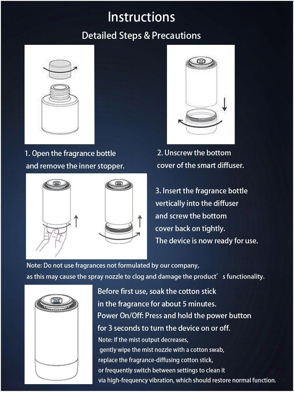smart car air freshener refills (Stars and Seas)