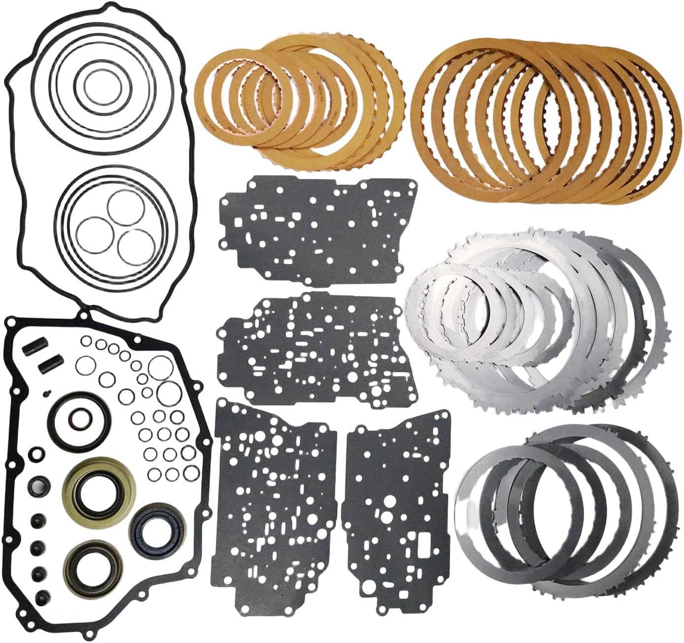 6F35 Transmission Master Rebuild Kit Seals 1set Compatible with Escape 1.5/1.6/2.0/2.5/3.0L 2009-2017, Explorer 2.0L 2012-2015 Direct Replacement