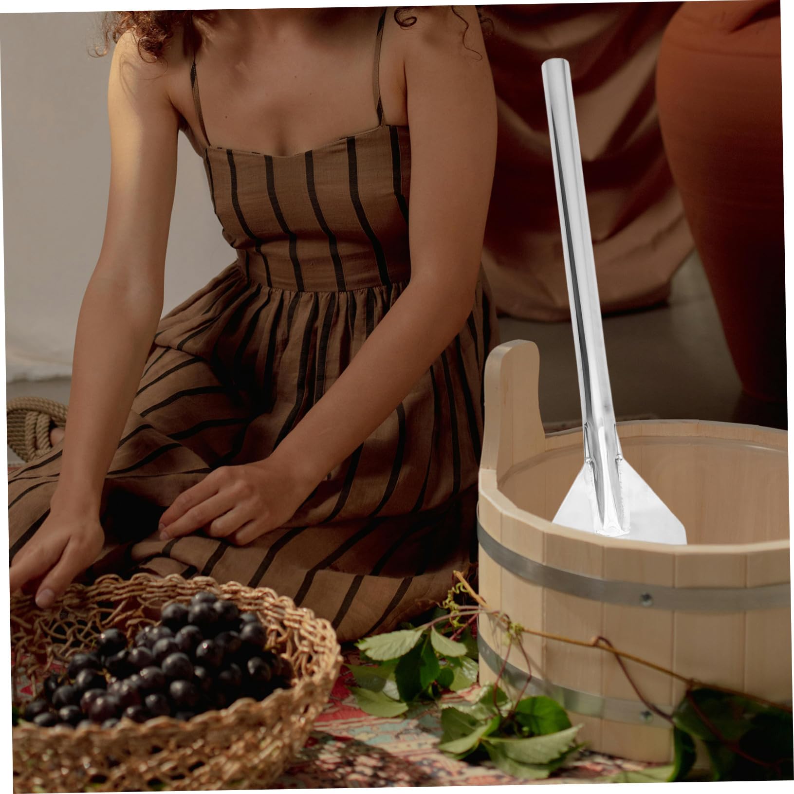 POPETPOP Pala Mezcladora De Acero Inoxidable De Paleta para Hervir y Elaborar Cerveza para Cocinar Grandes Cantidades De Cangrejos De Río