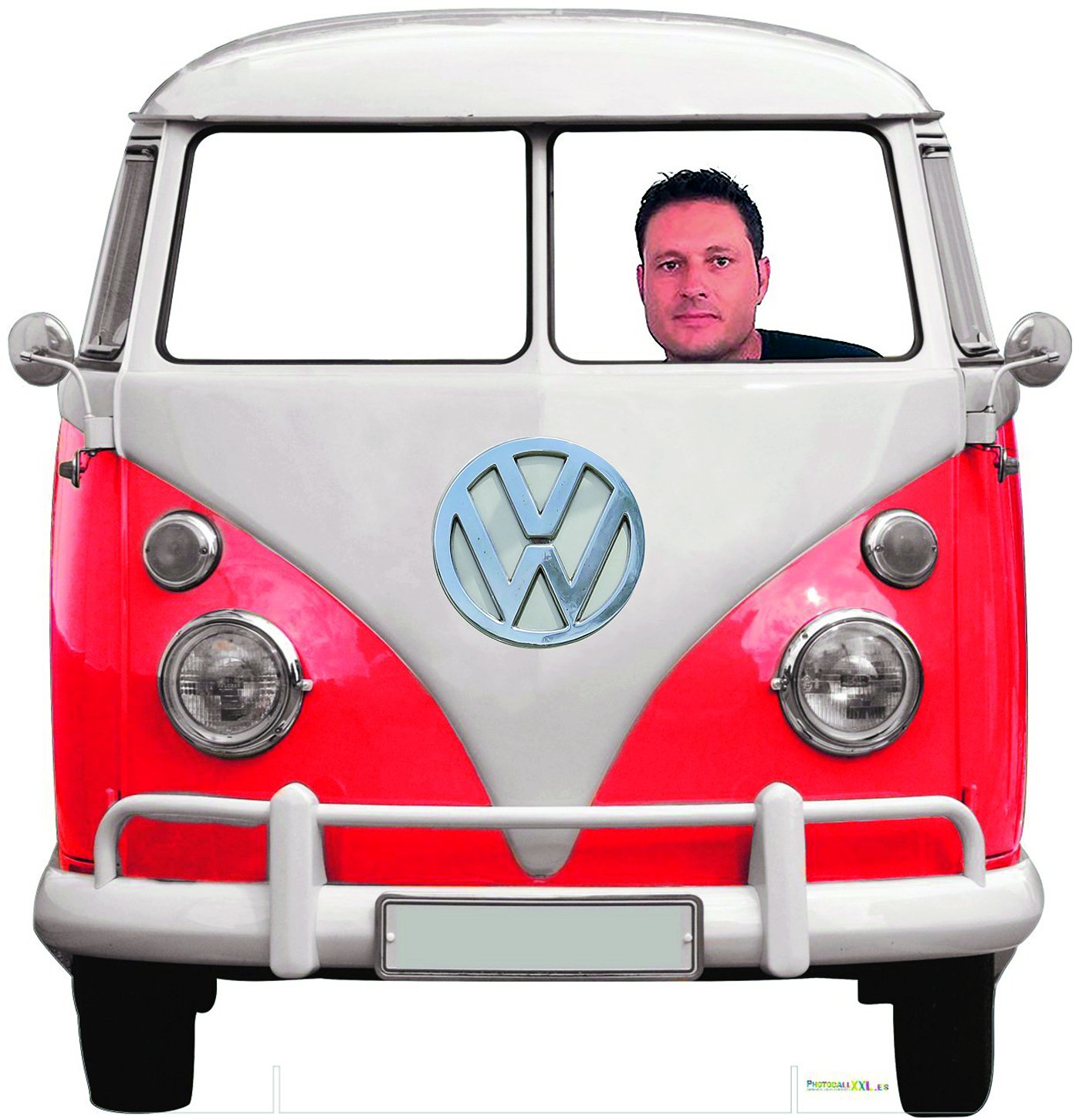 Oedim Photocall Voiture 1,50 x 1,50 cm Photocall Jeux pour Mariage, Anniversaire, événements... résistant, Original, de Grande qualité Photocall Contenant Deux peanas pour Un Soutien Excellente