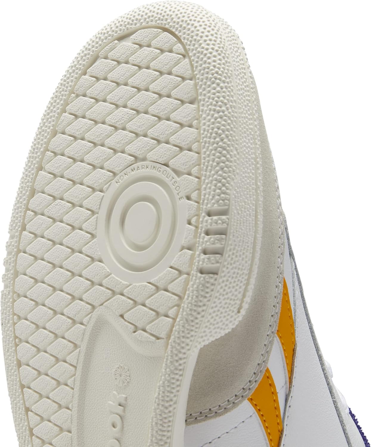 Reebok Men's Club C Revenge Sneaker, White/Collegiate Gold/Bold Purple, 4.5 Medium US - Image 6