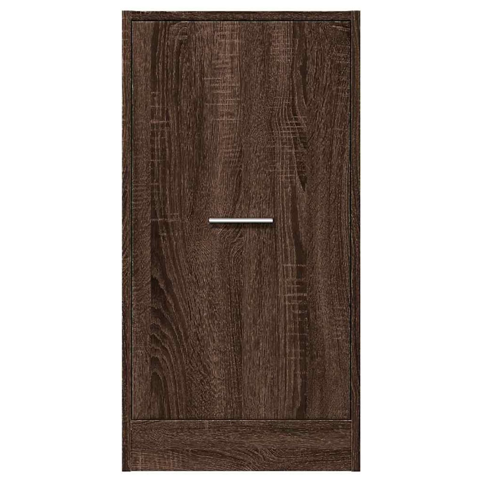 Armadietto da farmacista con 2 cassetti, in legno, effetto rovere, 40 x 41 x 77,5 cm, salvaspazio, per bagno, ufficio, casa