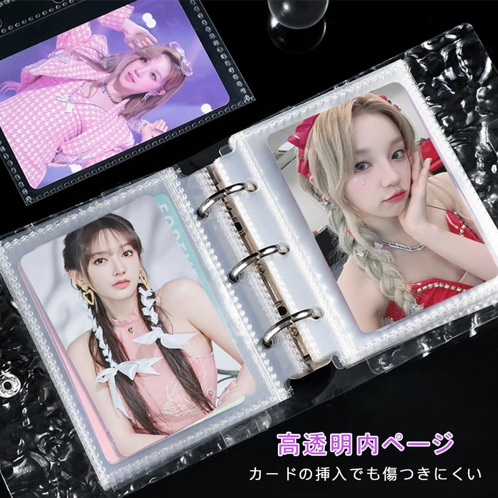Amazon.co.jp: シール帳 女の子 11×11cm 透明 シールバインダー 