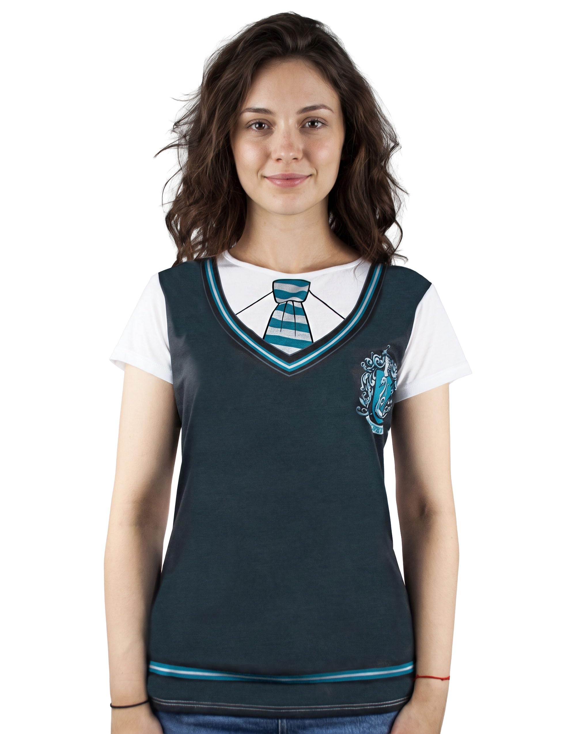 Official Women's White Harry Potter Slytherin Costume T-Shirt