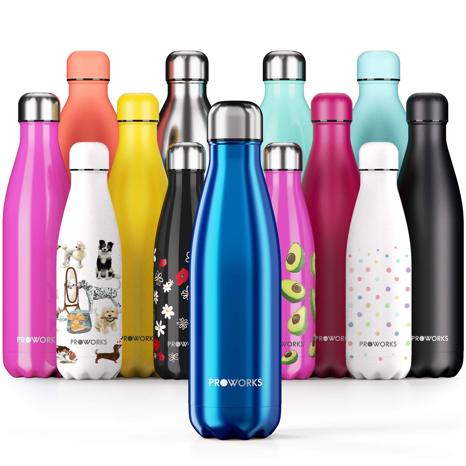Buy YUESUO Proworks 1.5 Litre Stainless Steel Water Bottle, BPA Free