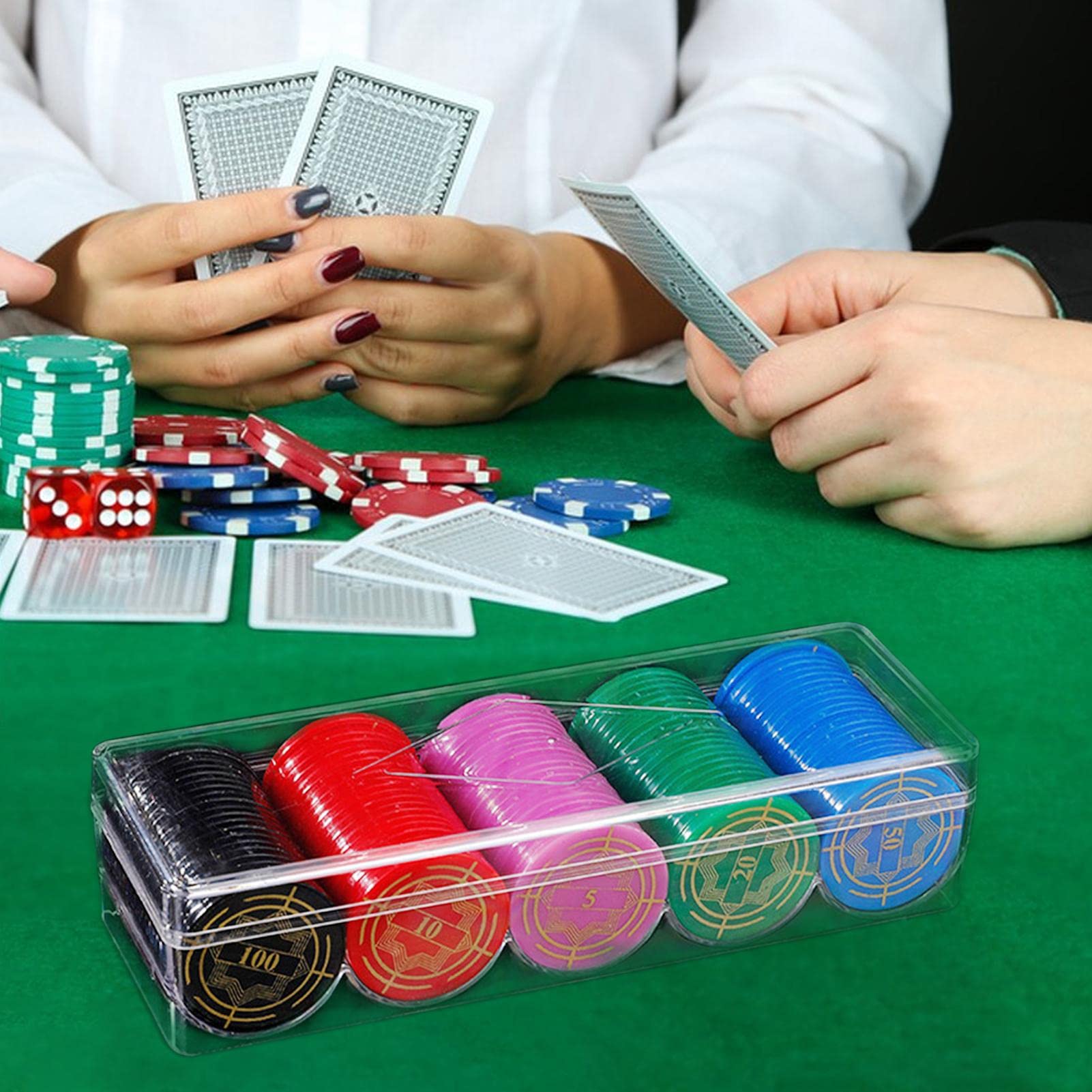 Acrylic Poker Chips Holder Poker Chip Display Stand Rack Poker Chip Tray Casino Pcb Game