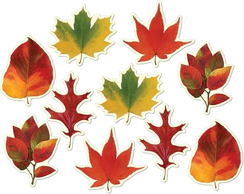 Beistle 99096 Lot de 10 mini découpes en forme de feuille 10