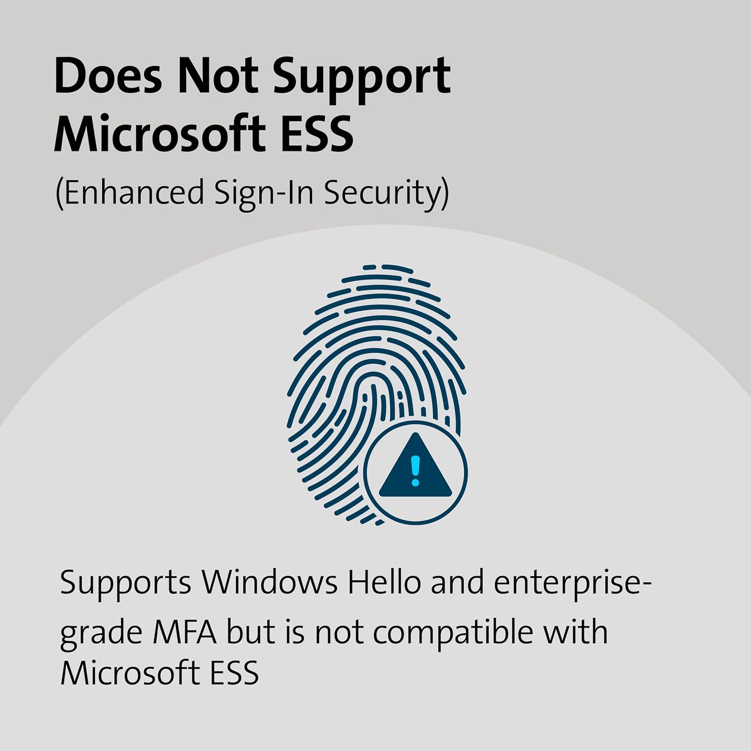 Kensington VeriMark™ Gen2 USB-A Fingerprint Key Reader - Windows Hello & Windows Hello for Business, Tap and Go, Anti-Spoofing (K64704WW)