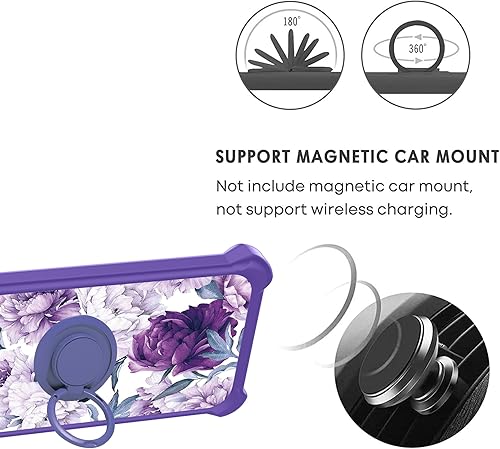 Miniatura 5 de jioeuinly Kalley Black 3 Case Compatible with Kalley Black 3 Phone Case Cover with Tempered Glass Screen ProtectorRing SupportLuminous Effect YGZ-ZSH