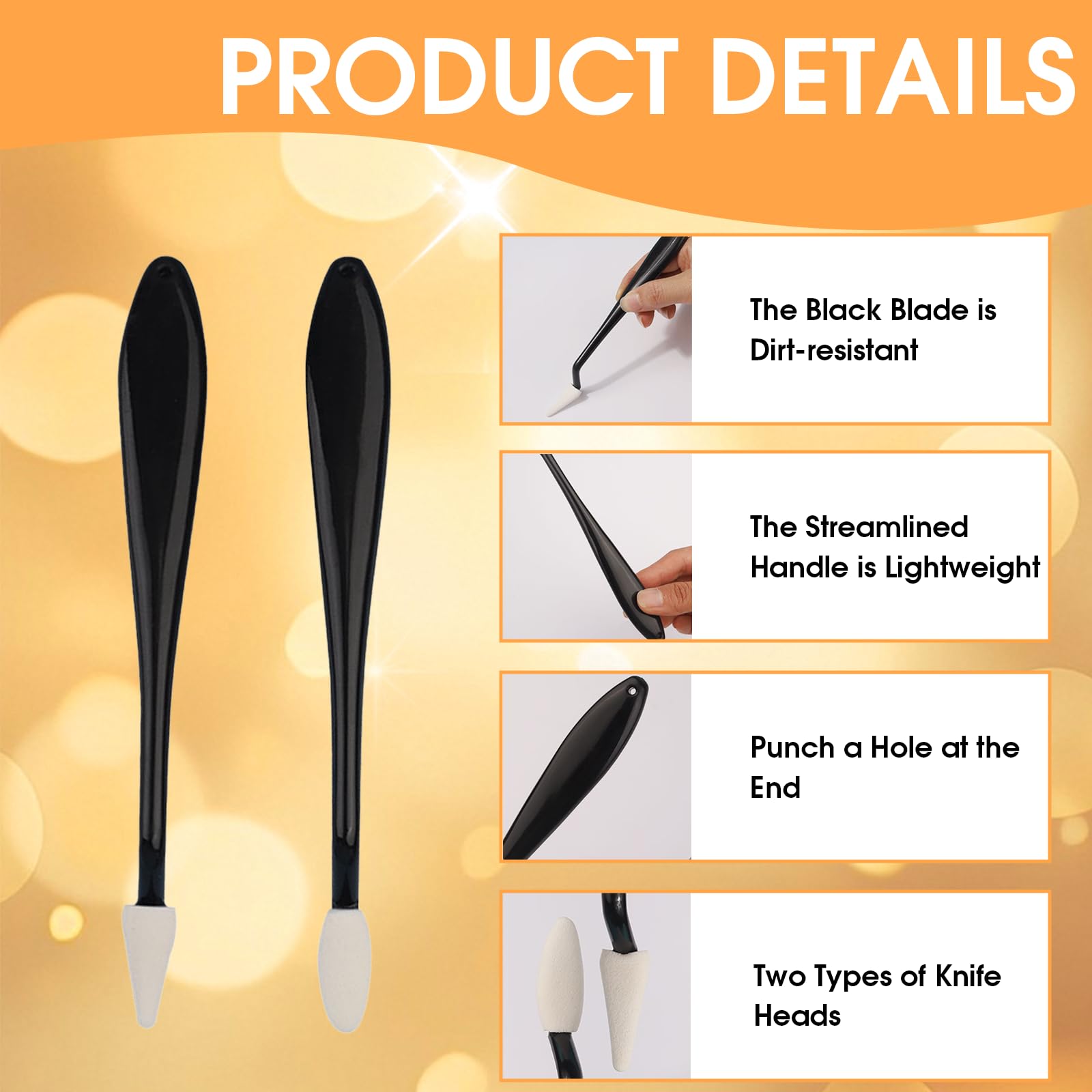 Lot De 4 Estompeurs En Papier Avec 40 éponges De Rechange