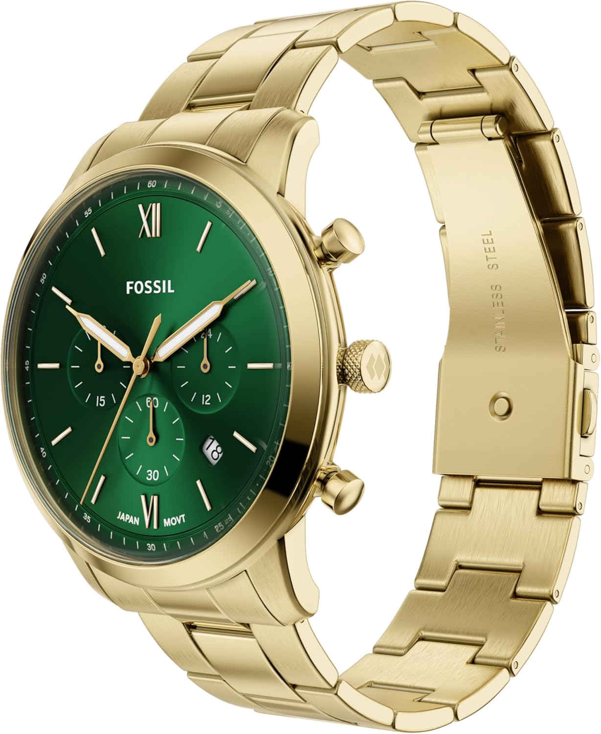 Fossil Men's Watch, Neutra Quartz Stainless Steel Chronograph Watch for Men