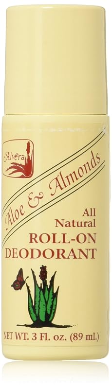 Desodorante roll-on Alvera Aloe e Amêndoas, pacote com 2, 177 mL