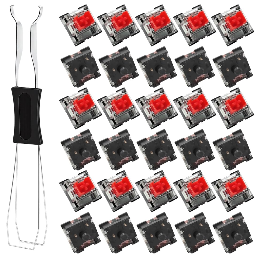 30 Interruptores Teclado Antipolvo - Switches Teclado Mecánico Diseño Protección Antipolvo