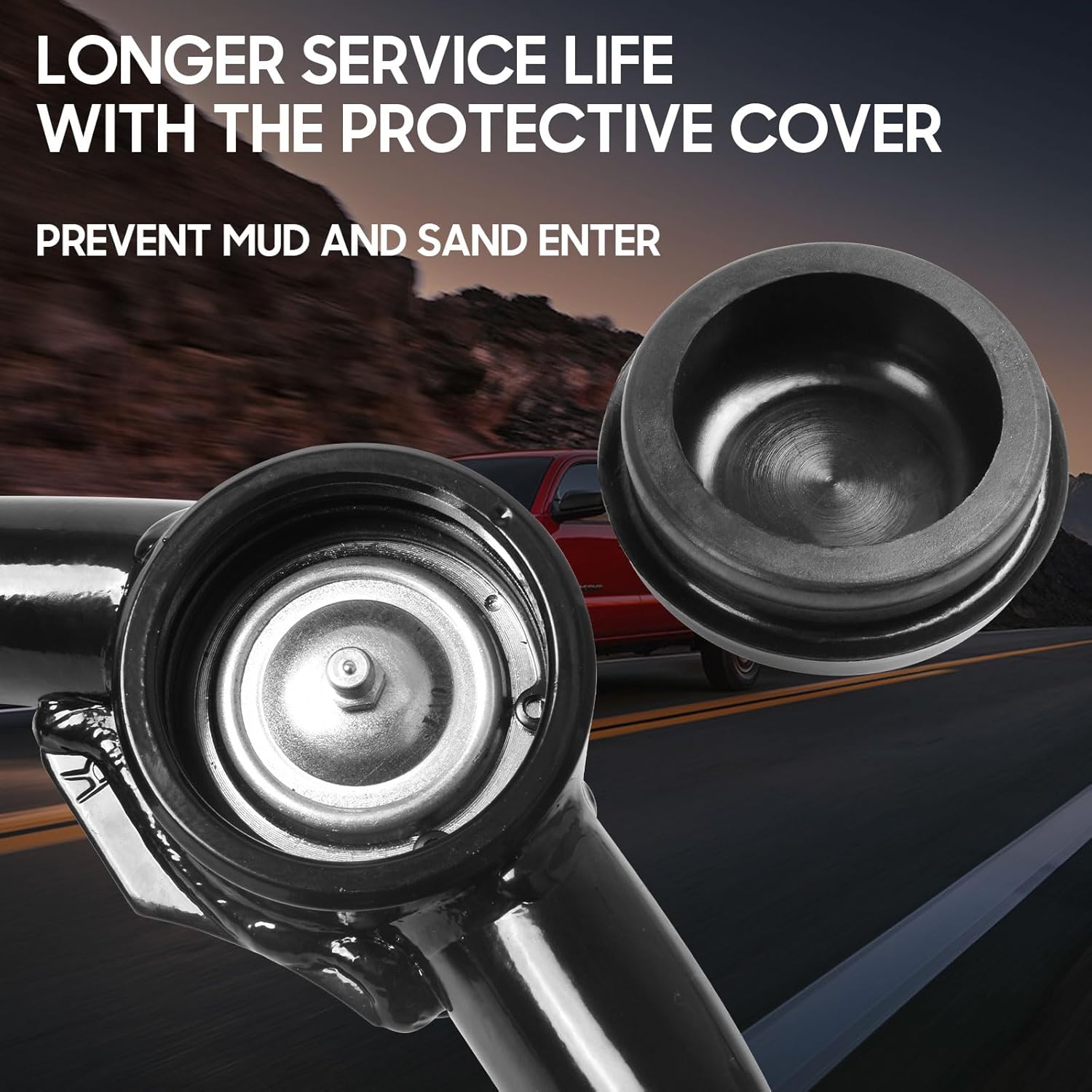 2-4" Front Upper Control Arms for 1996-2003 Toyota Tacoma, 96-04 Prerunner, 95-02 4Runner Suspension Adjustable Tubular Control Arm with Ball Joint 2Pcs