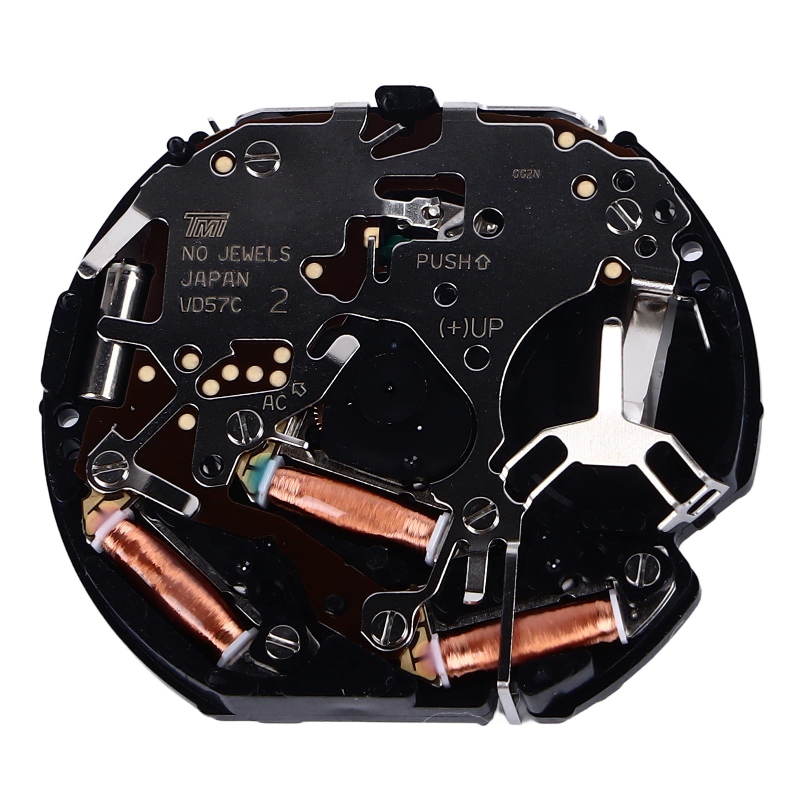 Greensen Mecanismo de Cuarzo VD57C, Movimiento de Metal para Reloj, Maquinaria de Reloj, Batería de 40 mAh Incluida