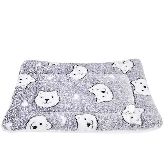 Vejaoo Alfombra Manta para Mascotas Otoño e Invierno Manta Cálida Terciopelo de Franela Perro/Gato Cama XZ006…