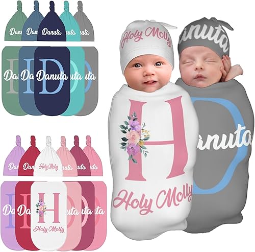 Juego de canastilla de bebé personalizada para niños y niñas, suave y personalizada, para bebé de 0 a 3 meses para recién nacido