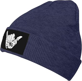 Shaka Aloha Hawaii Beanie for Men Women Beanie Hats Warm Winter Knit Caps Soft Ski Hat