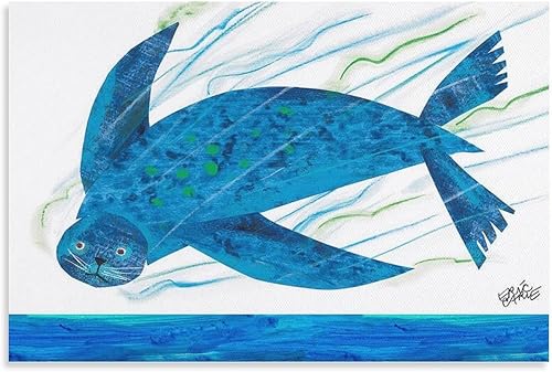 Eric Carle - Póster de dibujo infantil de anime para niños, impresión de obras de arte, arte de pared, lienzo, decoración de regalo, pósteres