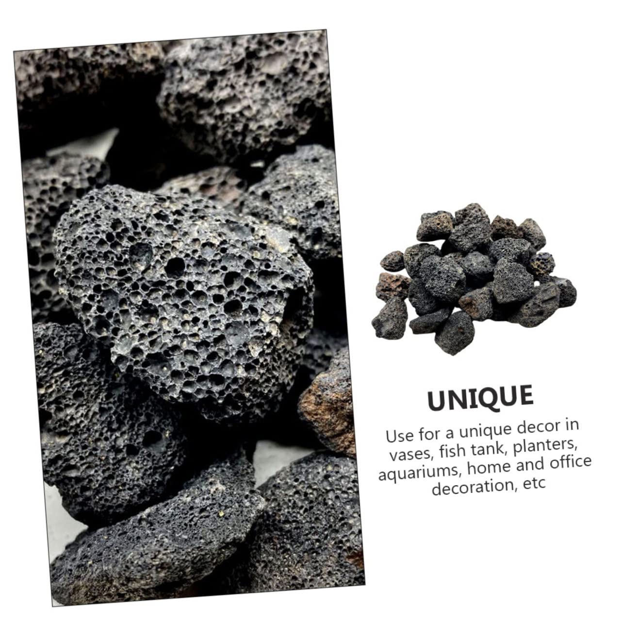 Volcanique Naturelle pour Aquarium Décoration Roche pour Poissons Et Plantes Idéale pour Aménagement Paysager Et
