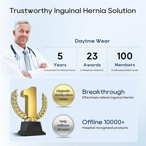 Miniatura 2 de Cinturones de hernia para hombres y mujeres Inguinal, soporte de hernia inguinal para hombres, armadura de hernia para inguinal individual/doble