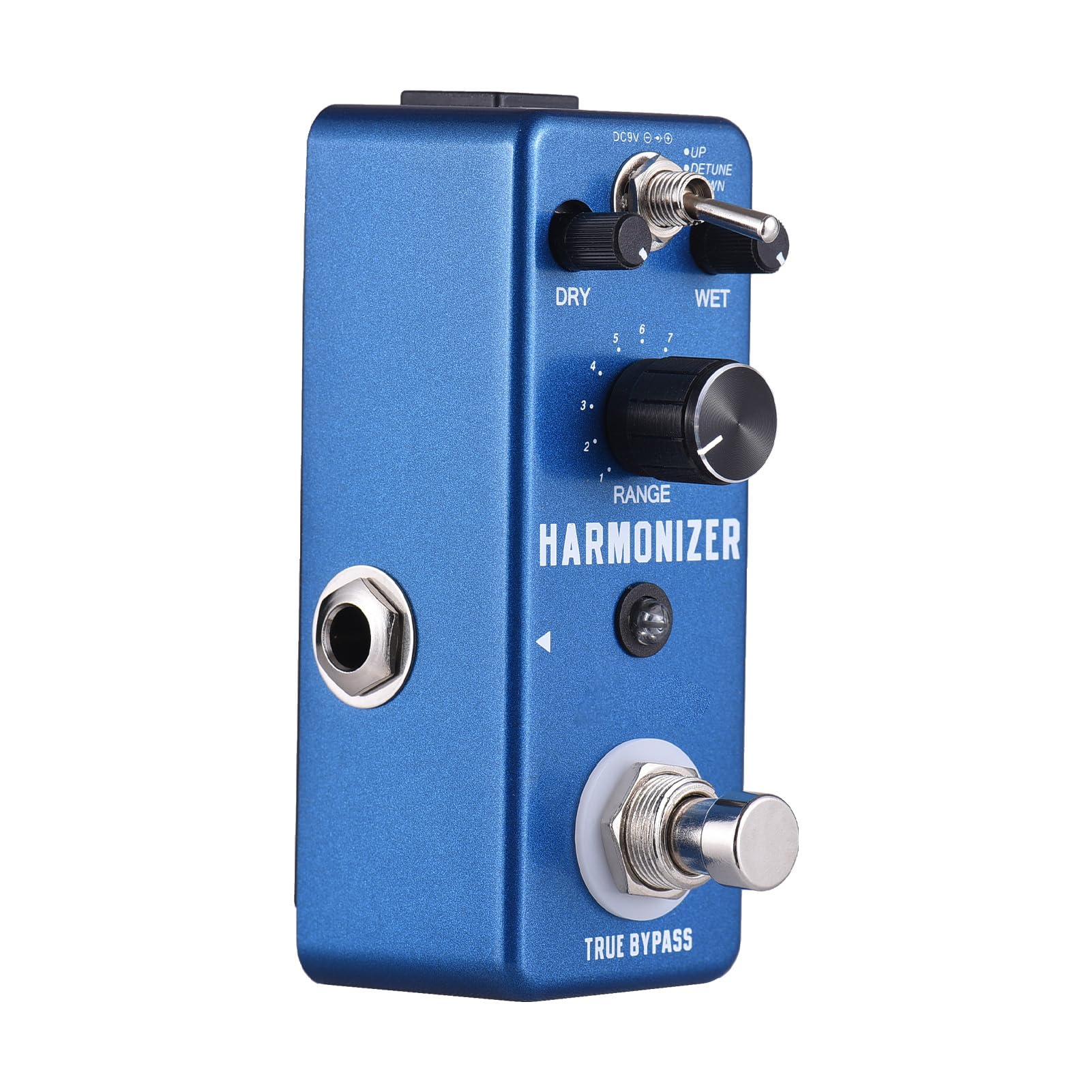 Pedale Effetti per Chitarra Harmonizer Pedale Compatto per Armonia/pitch Shift/detune Chitarra Elettrica Chitarristi Materiale in Lega di Zinco Blu Scuro 3 modalità Principianti e