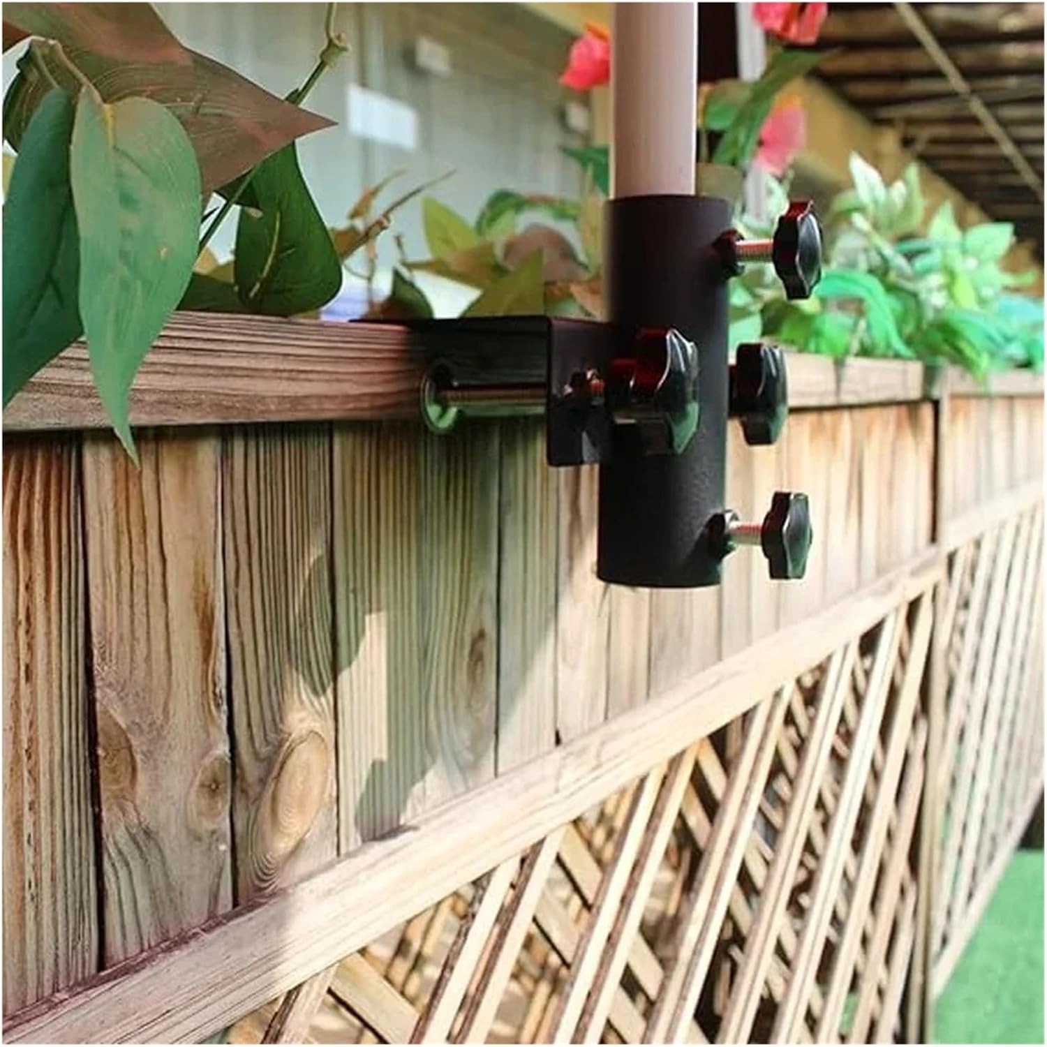 Balcony Umbrella Holder ClampDeck Umbrella Mount Adjustable Clamping Range 20-63mm Deck Umbrella Stand Beach Garden