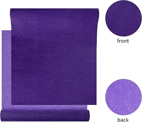 Vista 73 de Wooqu Paño de libro de piel sintética, base recubierta de poliuretano y no tejida, aspecto de cuero, suave, 17 x 29 pulgadas, para encuadernación