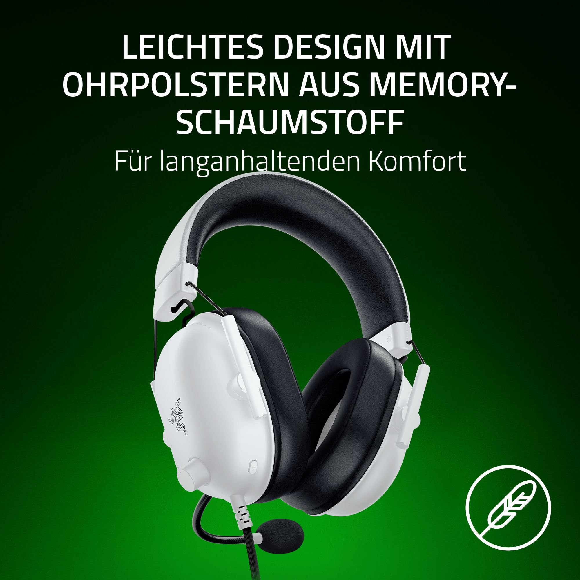 Razer BlackShark V2 X (Xbox) - Kabelgebundenes E-Sports Headset für Xbox S-X Konsole (250g – Bild 5