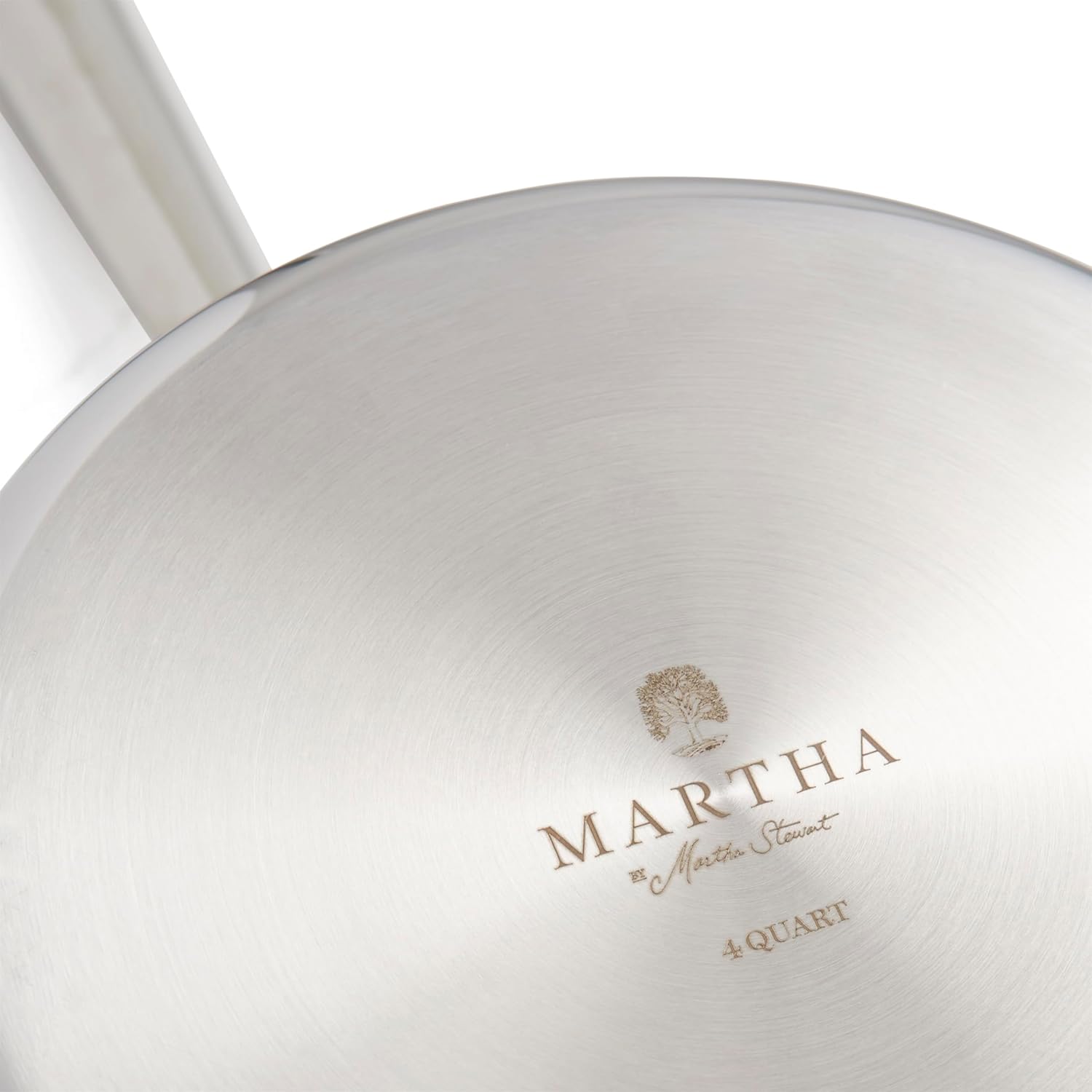 Martha by Martha Stewart 4-Quart Triply Stainless Steel Saucepan w/Lid
