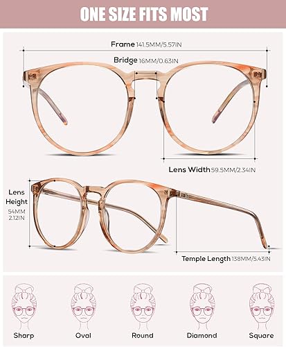 Miniatura 2 de DUCO Gafas de luz azul redondas retro para hombres y mujeres lentes de bloqueo de rayos azules anteojos de computadora para juegos de computadora